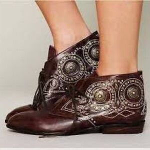 Jeffrey Campbell X Free People leather ankle boots, 7.5, NWOT